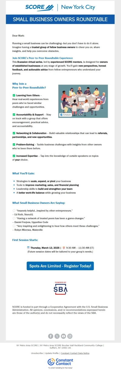 Constant Contact Email
