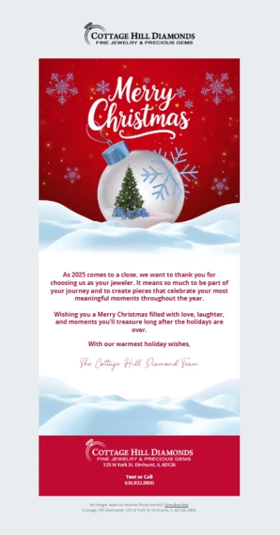 klaviyo christmas eblast chd